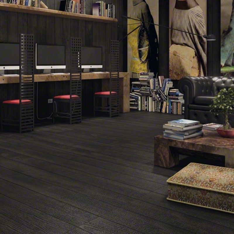 Imitation parquet - Carrelage effet bois 19,4x120 cm OKINAWA R CARBON