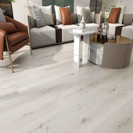 Lame PVC clipsable - Sol pvc rigide à clipser spc 18,4x122 cm ESSENTIEL BLANC