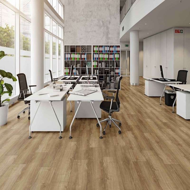 Lame PVC clipsable - Sol pvc rigide à clipser spc 17,8x123,5 cm CONTEMPORAIN BRUN