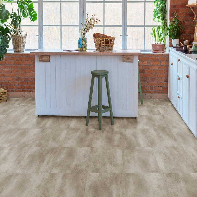 Dalle PVC clipsable - Dalle pvc à clipser 61,5x61,5 cm STUDIO BEIGE