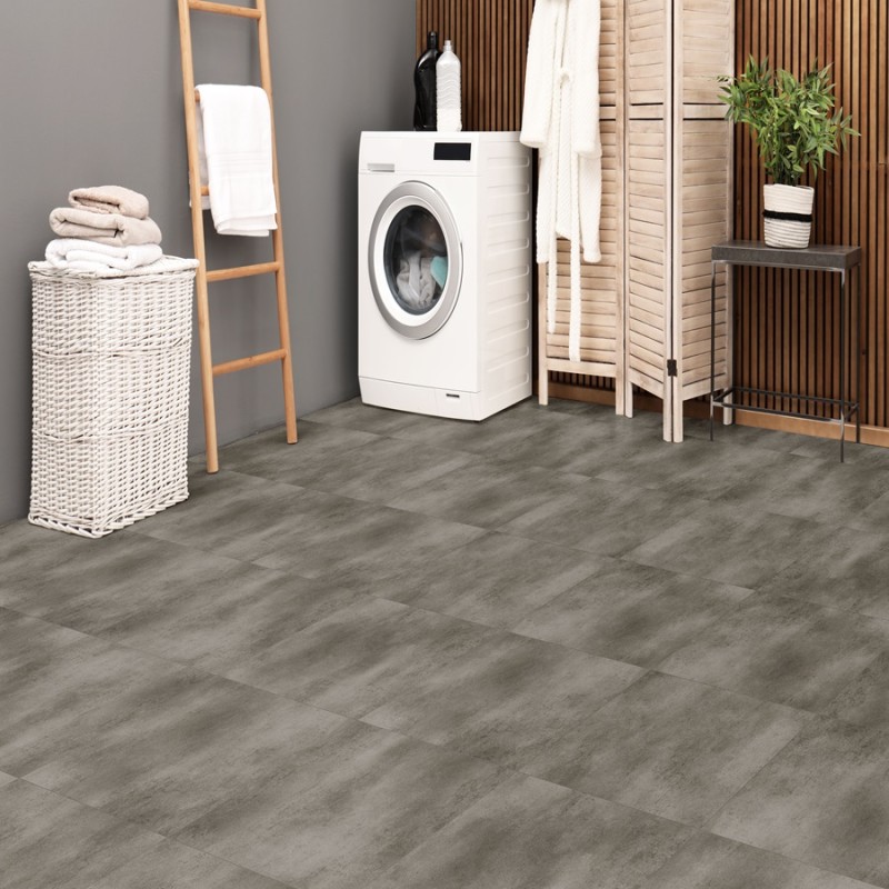 Dalle PVC clipsable - Dalle pvc à clipser 61,5x61,5 cm STUDIO BRUN GRIS