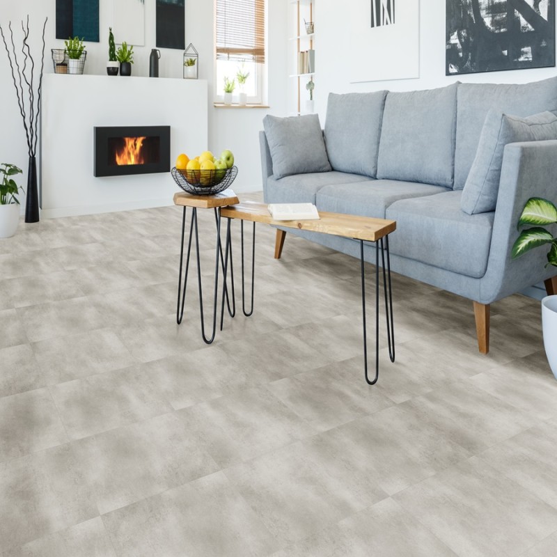 Dalle PVC clipsable - Dalle pvc à clipser 61,5x61,5 cm STUDIO GRIS