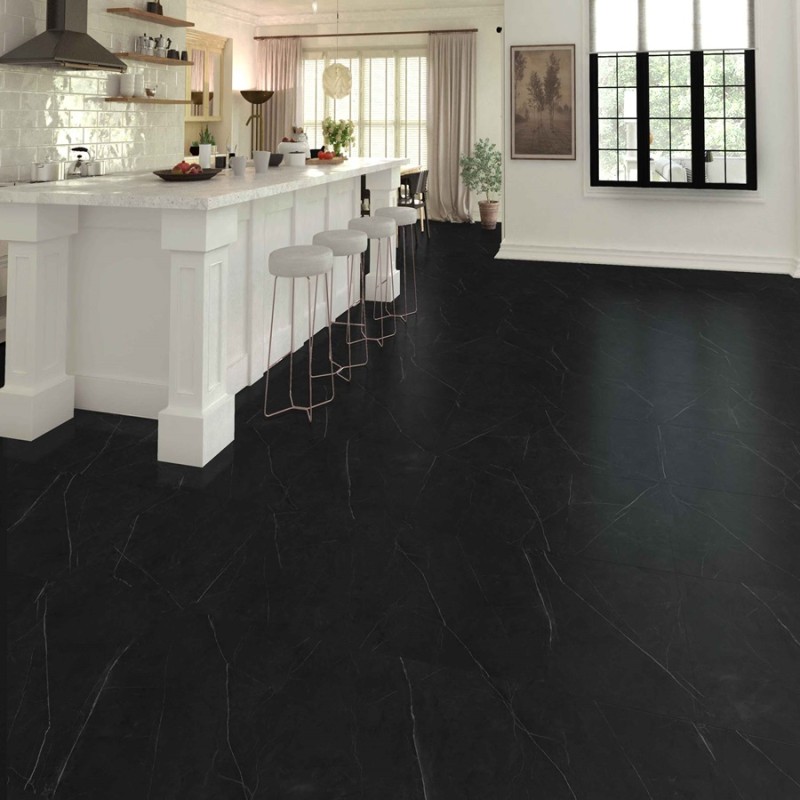 Dalle PVC clipsable - Dalle pvc à clipser 61,5x123 cm HOTEL MABRE NOIR