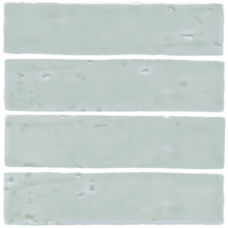 Echantillon - Echantillon Carrelage effet zellige 6x20 cm LAUREL CLAY BLUE