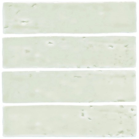 Echantillon - Echantillon Carrelage effet zellige 6x20 cm LAUREL CLAY GREEN