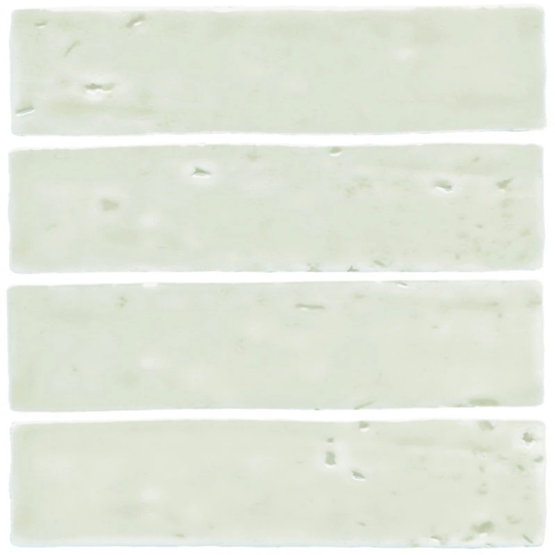 Echantillon - Echantillon Carrelage effet zellige 6x20 cm LAUREL CLAY GREEN