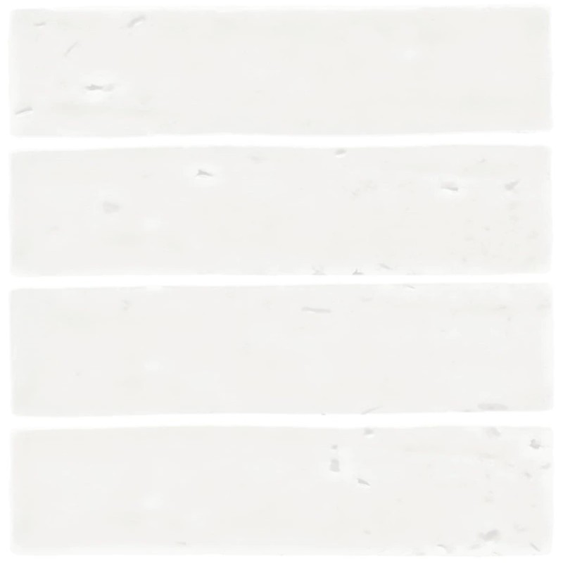 Echantillon - Echantillon Carrelage effet zellige 6x20 cm LAUREL CLAY WHITE