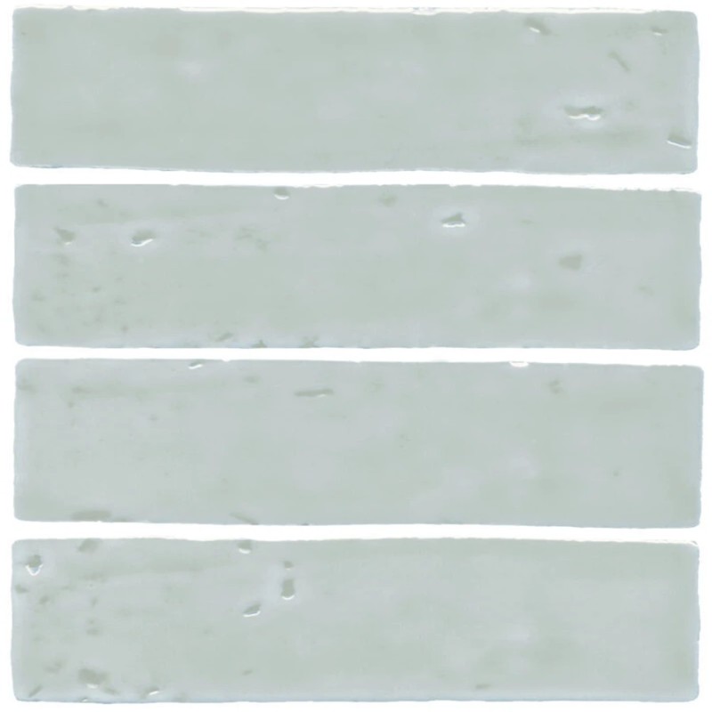 Zellige - Carrelage effet zellige 6x20 cm LAUREL CLAY BLUE