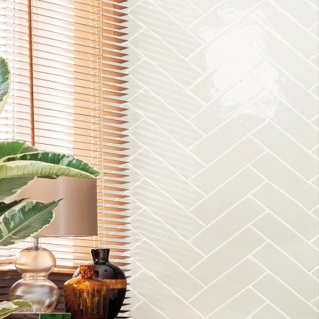 Zellige - Carrelage effet zellige 6x20 cm LAUREL CLAY BONE