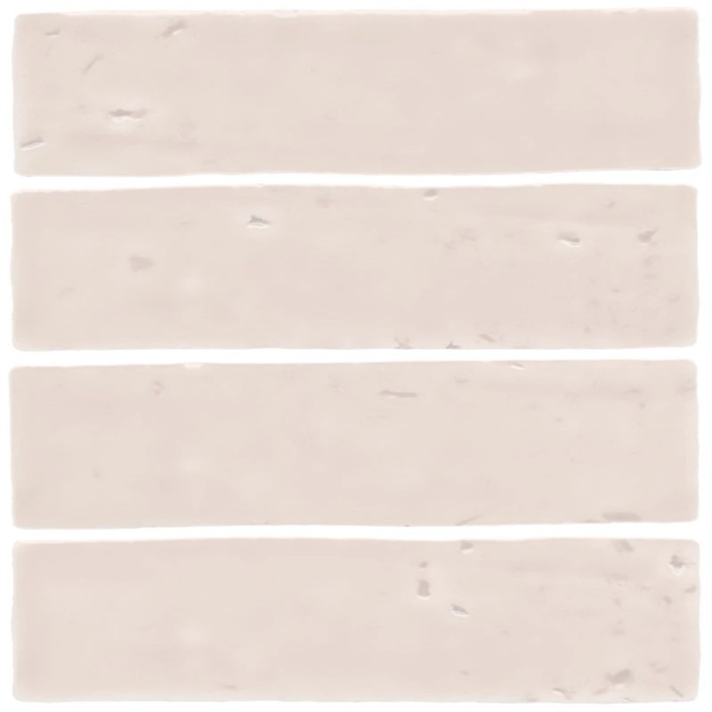Zellige - Carrelage effet zellige 6x20 cm LAUREL CLAY PINK