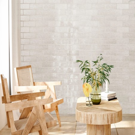 Zellige - Carrelage effet zellige 6x20 cm LAUREL CLAY GREY