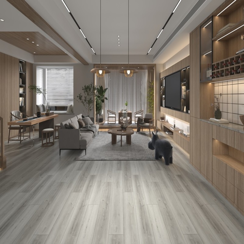 Lame PVC clipsable - Lame pvc clipsable effet bois 18,2x122 cm ARANCIO LIGHT GREY