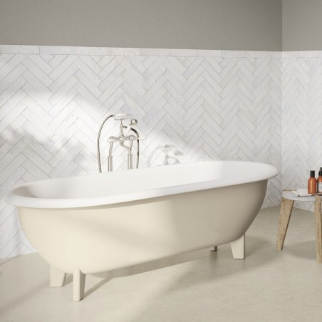 Zellige - Carrelage effet zellige 6x24,6 cm SOROLLA WHITE