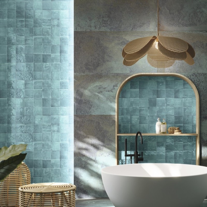 Zellige - Carrelage effet zellige 13,2x13,2 cm SOROLLA AQUA