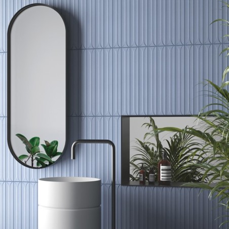 Zellige - Carrelage effet zellige 5x40 cm HOPP BRO BLUE