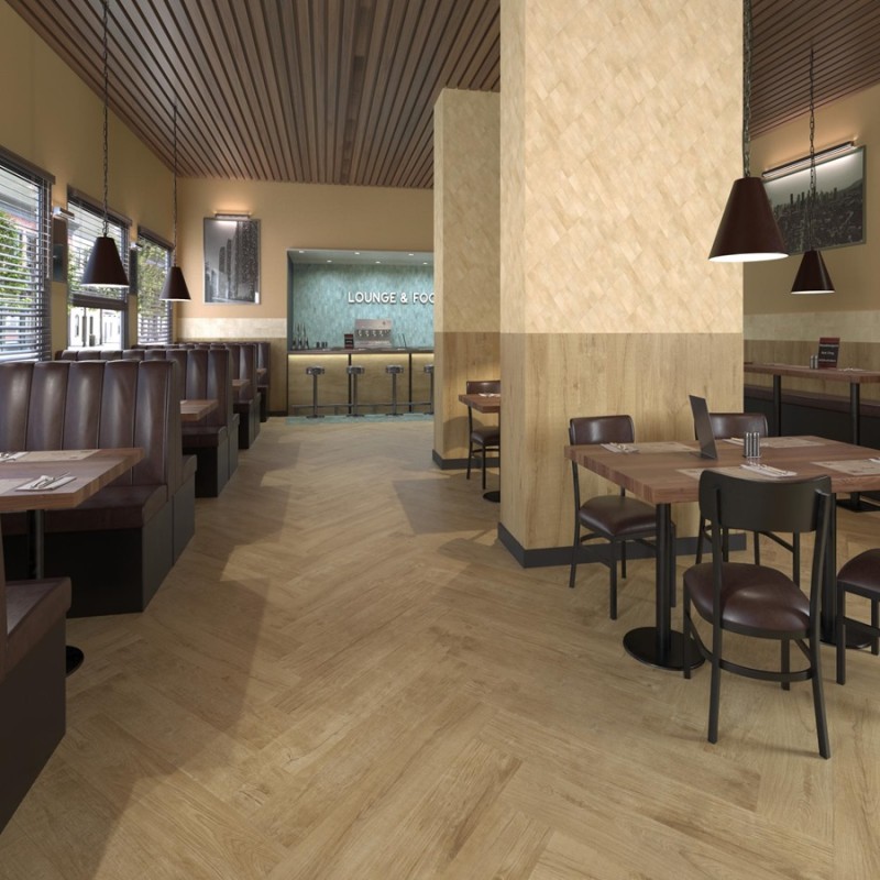 Imitation parquet - Carrelage QUERCUS MIELE 22x120 cm effet bois