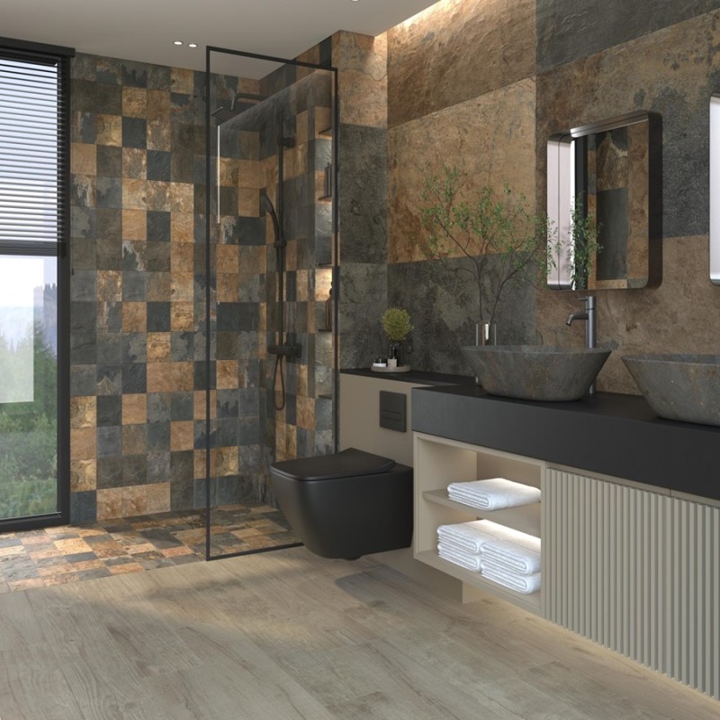 Imitation parquet - Carrelage QUERCUS ANTICO 22x120 cm effet bois