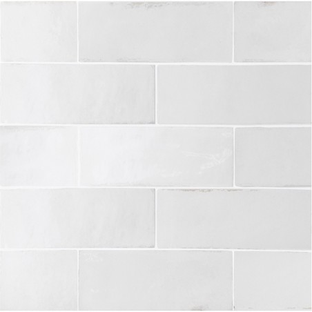 Echantillon - echantillon carrelage imitation zellige 6x24.6 cm BASALT WHITE