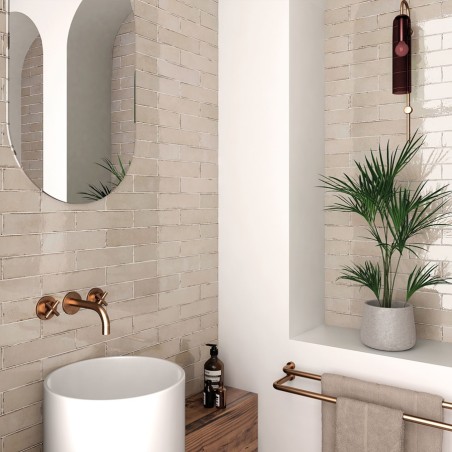 Zellige - carrelage imitation zellige 6x24.6 cm OATMEAL