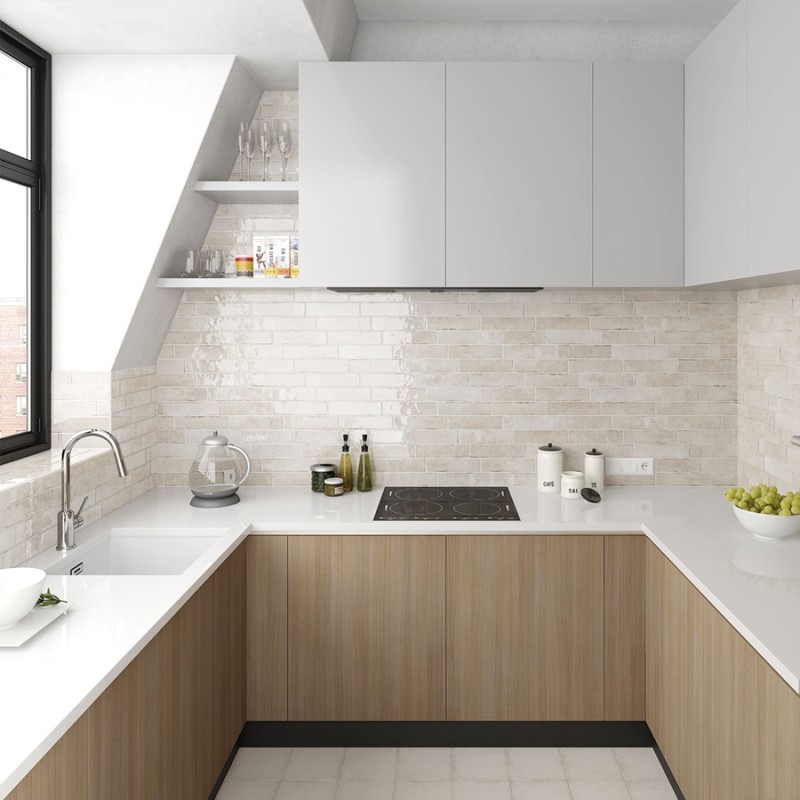 Zellige - carrelage imitation zellige 6x24.6 cm OATMEAL