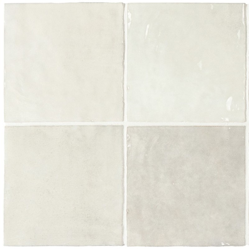 Echantillon - echantillon carrelage imitation zellige 13,2x13,2 cm MAJESTIC LIGHT GREEN