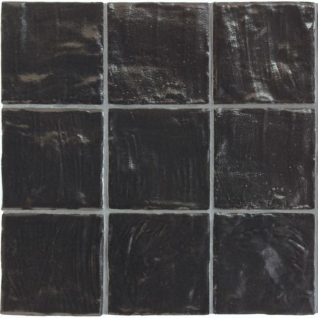 Echantillon - echantillon carrelage effet zellige 10x10 cm MALLORCA BLACK
