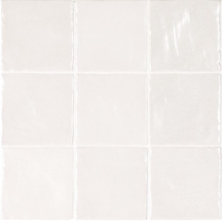 Echantillon - echantillon carrelage effet zellige 10x10 cm MALLORCA WHITE