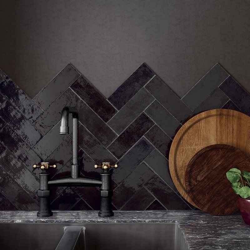 Zellige - carrelage effet zellige 6,5x20 cm MAJESTIC TOURMALINE