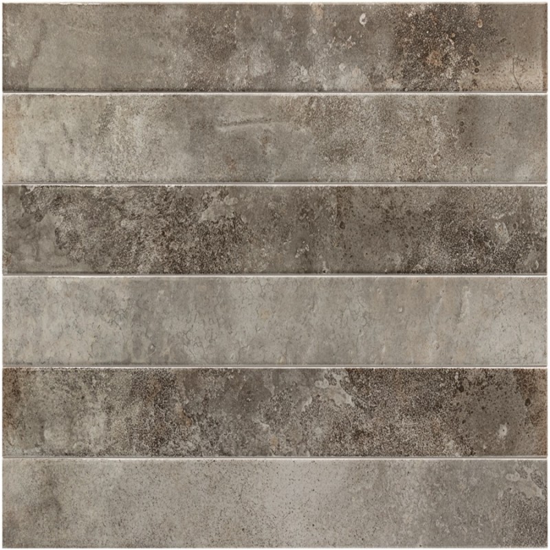 Echantillon - echantillon carrelage imitation zellige 5x40 cm BALI DARK PEARL