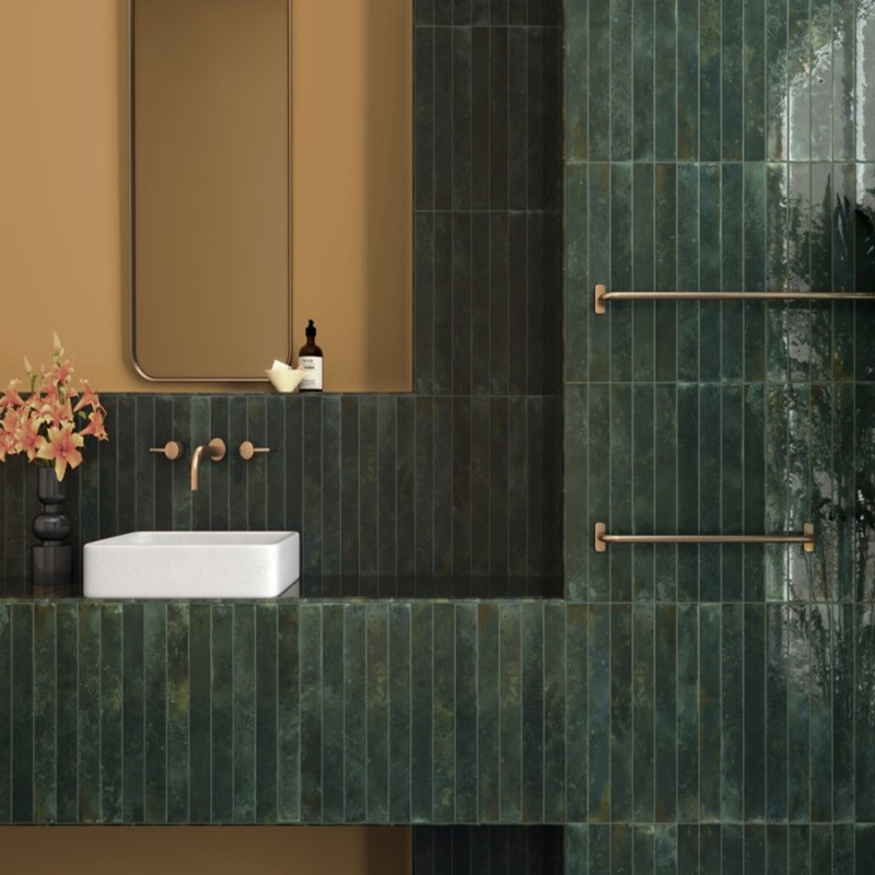 Zellige - carrelage effet zellige 5x40 cm BALI ISLE OF PINE