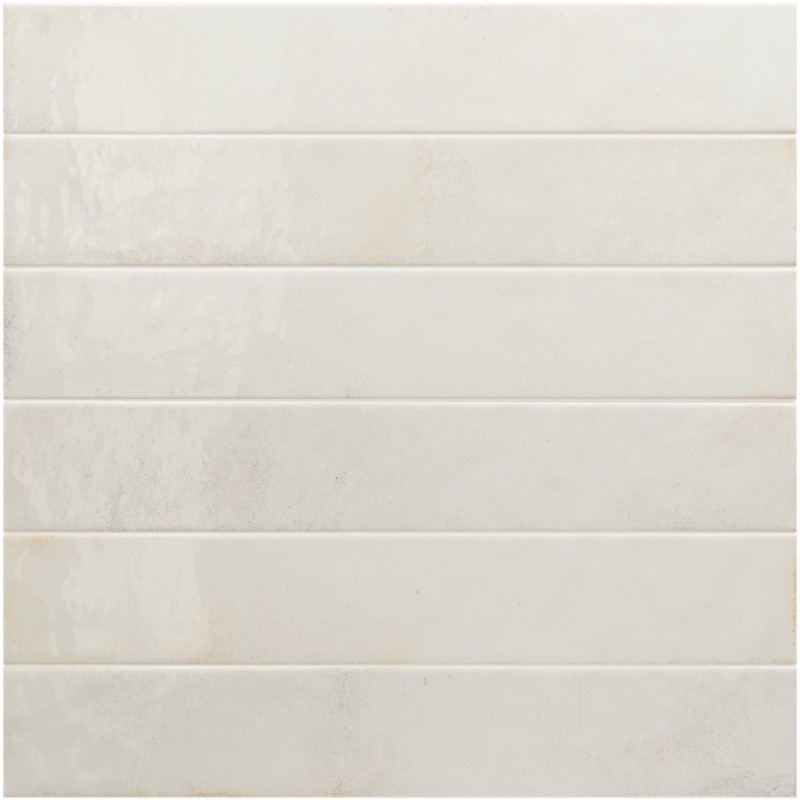 Zellige - carrelage effet zellige 5x40 cm BALI WHITE