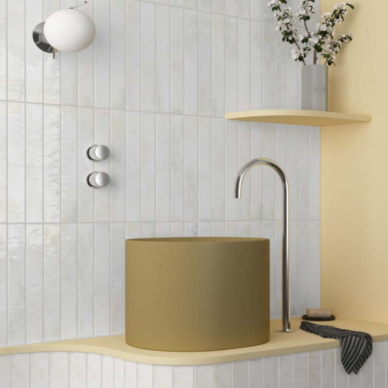 Zellige - carrelage effet zellige 5x40 cm BALI WHITE