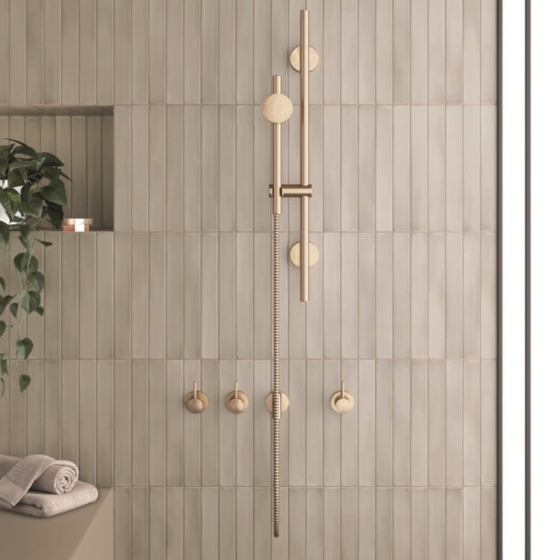 Zellige - carrelage effet zellige 5x40 cm MASSIMO SIENA EARTH