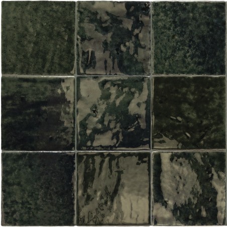 Echantillon - echantillon carrelage imitation zellige 10x10 cm MENORCA BLACK