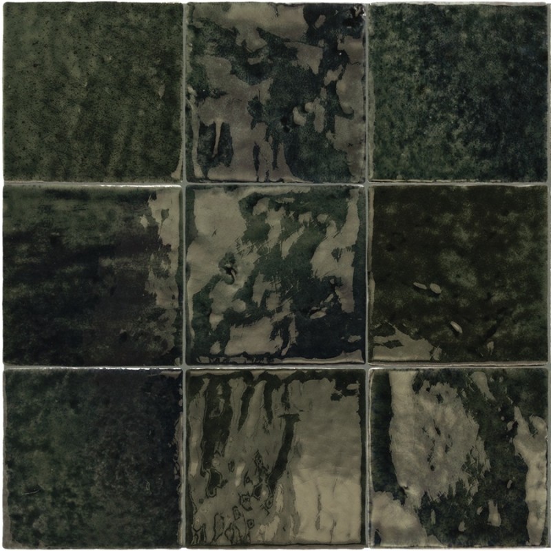 Echantillon - echantillon carrelage imitation zellige 10x10 cm MENORCA BLACK