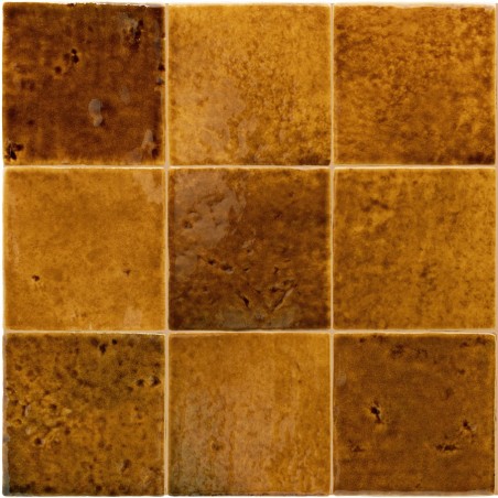 Echantillon - echantillon carrelage imitation zellige 10x10 cm MENORCA RUST