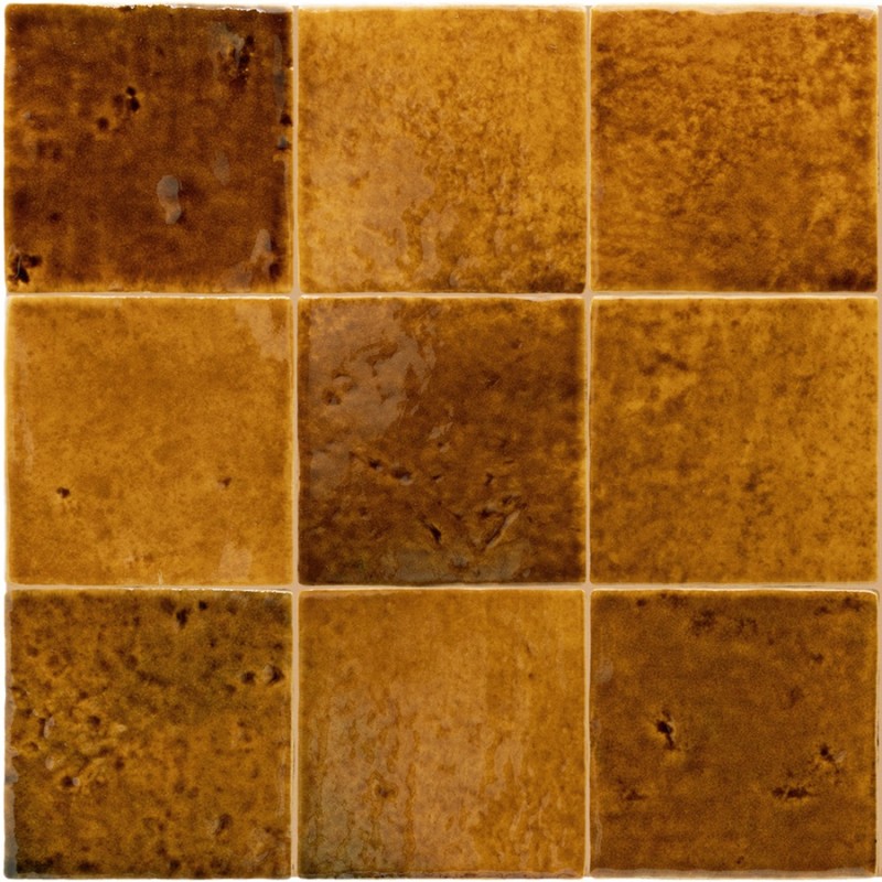 Echantillon - echantillon carrelage imitation zellige 10x10 cm MENORCA RUST