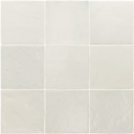 Echantillon - echantillon carrelage imitation zellige 10x10 cm MENORCA WHITE