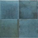 echantillon carrelage imitation zellige 15x15 cm GLOSS BLUE NIGHT