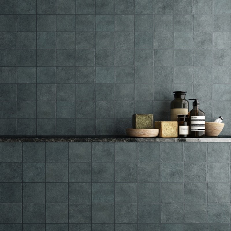 Zellige - carrelage effet zellige 10x10 cm STAGE DENIM