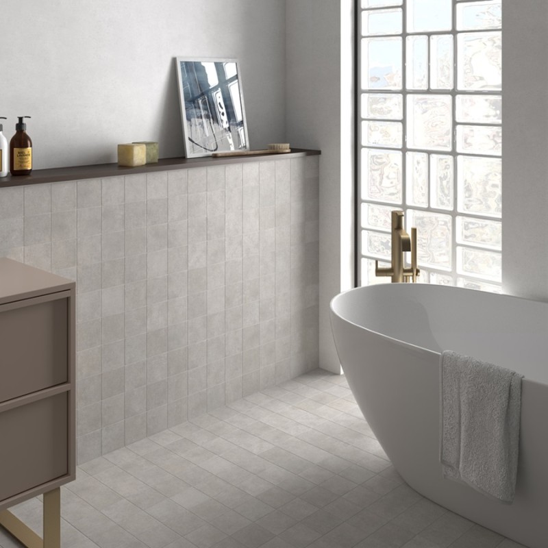 Zellige - carrelage effet zellige 10x10 cm STAGE GREY