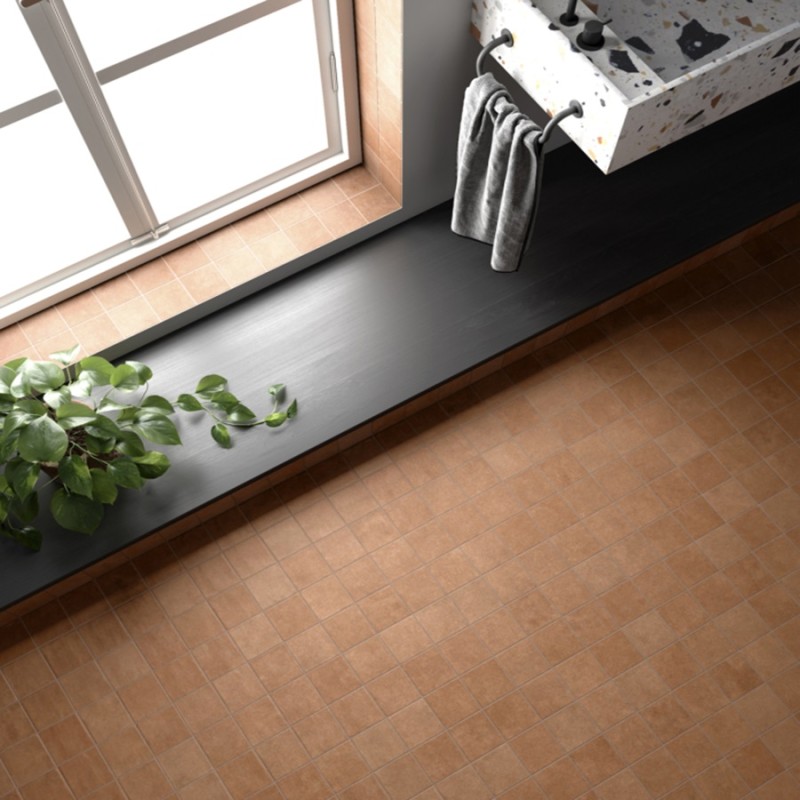 Zellige - carrelage effet zellige 10x10 cm STAGE TERRACOTTA