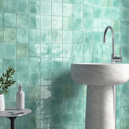 Zellige - carrelage effet zellige 10x10 cm MENORCA AQUA