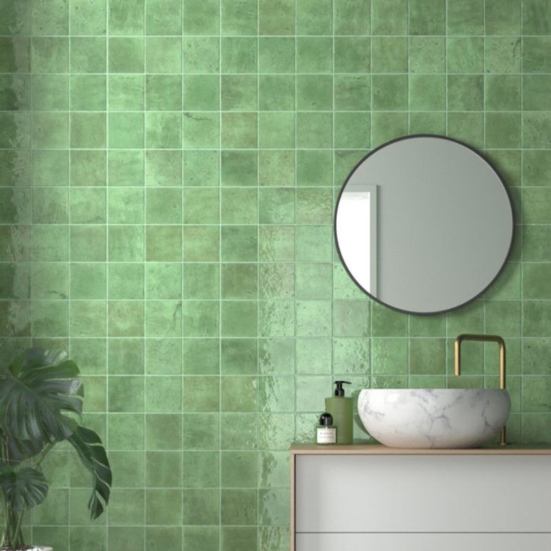 Zellige - carrelage effet zellige 10x10 cm MENORCA LAKE