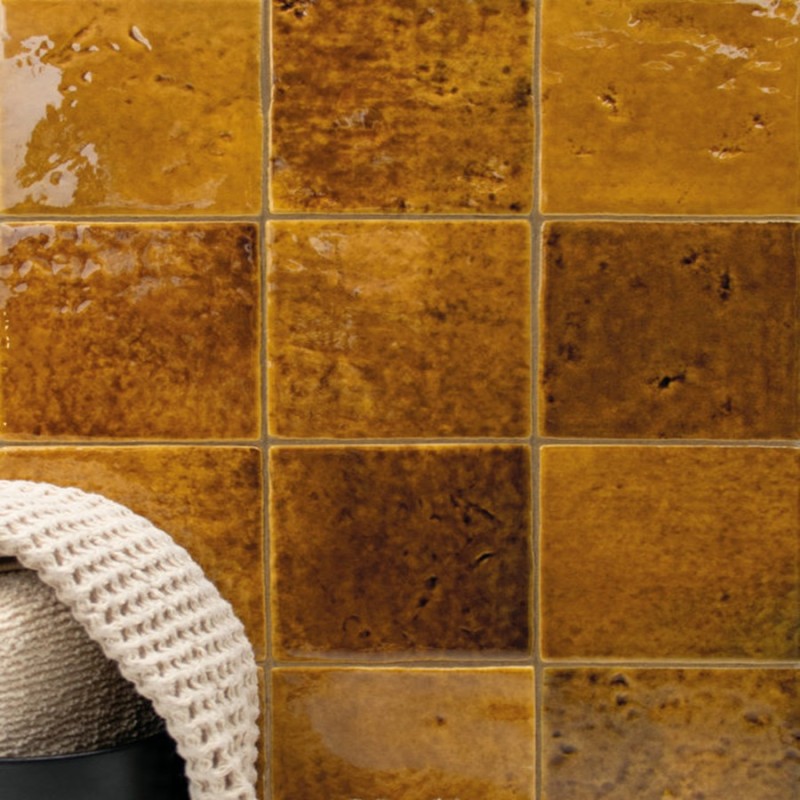 Zellige - carrelage effet zellige 10x10 cm MENORCA RUST