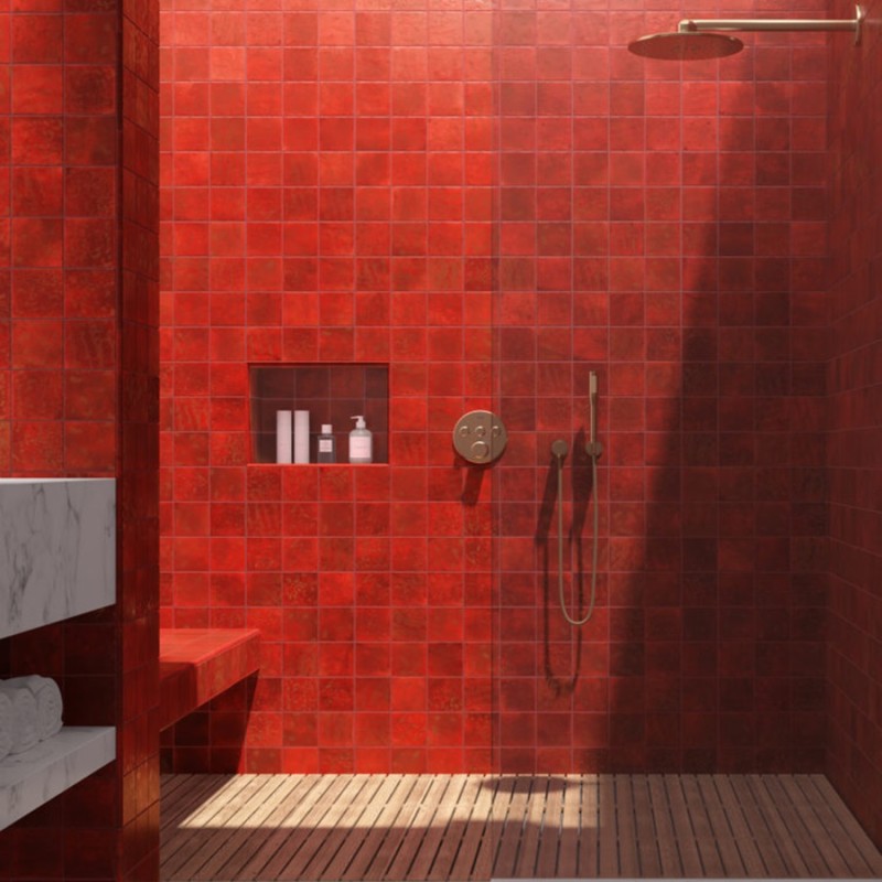 Zellige - carrelage effet zellige 10x10 cm MENORCA VOLCANO