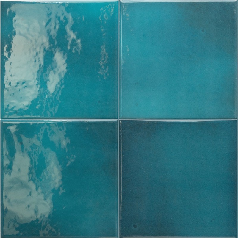 Carrelage - carrelage piscine GLOSS GLACIER 15x15 cm effet zellige