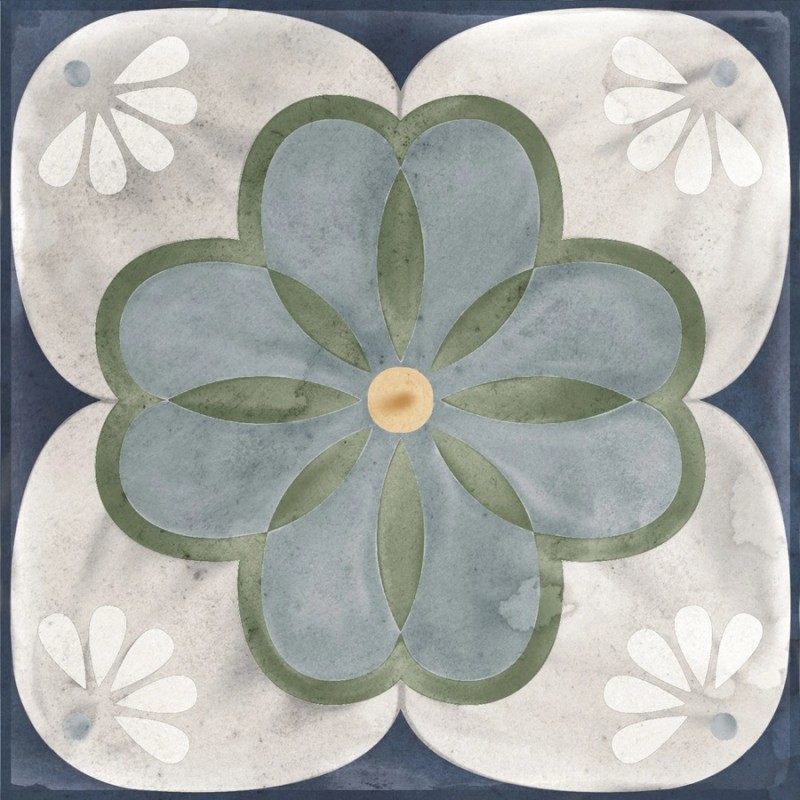 Echantillon - echantillon Carrelage LIENA 15x15 cm effet carreau ciment vieilli