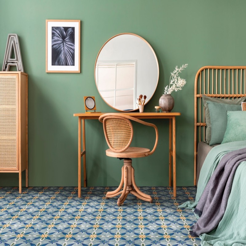 Carreaux ciment - Carrelage BELIA 15x15 cm effet carreaux ciment vieilli