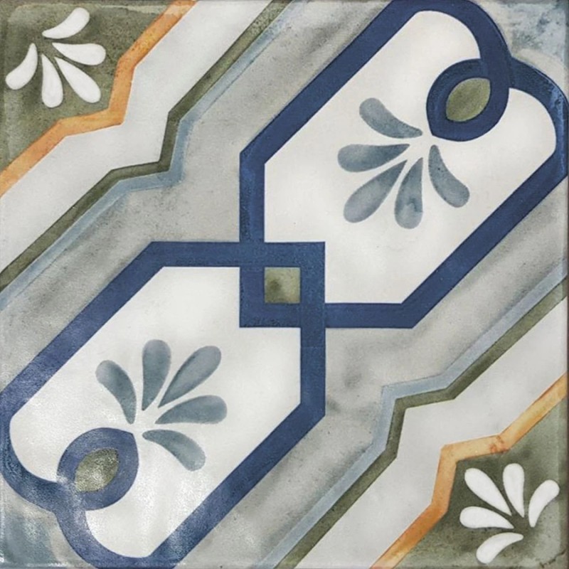 Carreaux ciment - Carrelage MARESA 15x15 cm effet carreaux ciment vieilli